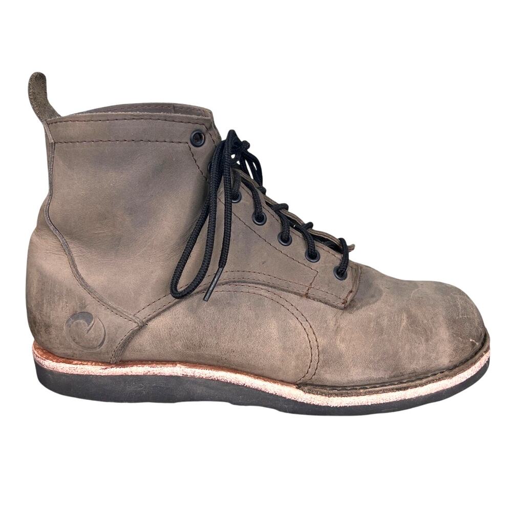 Origin Maine Men’s Coronado 6 Taupe Leather Vibram Sole Boot Size US 10.5 D